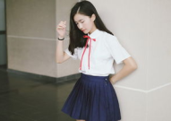 王婉悠校服图片大全,青春校园的时尚演绎